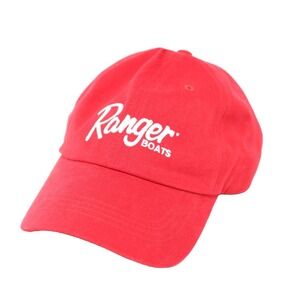 Red Ranger Boats Adjustable Hat White Logo in very nice condition